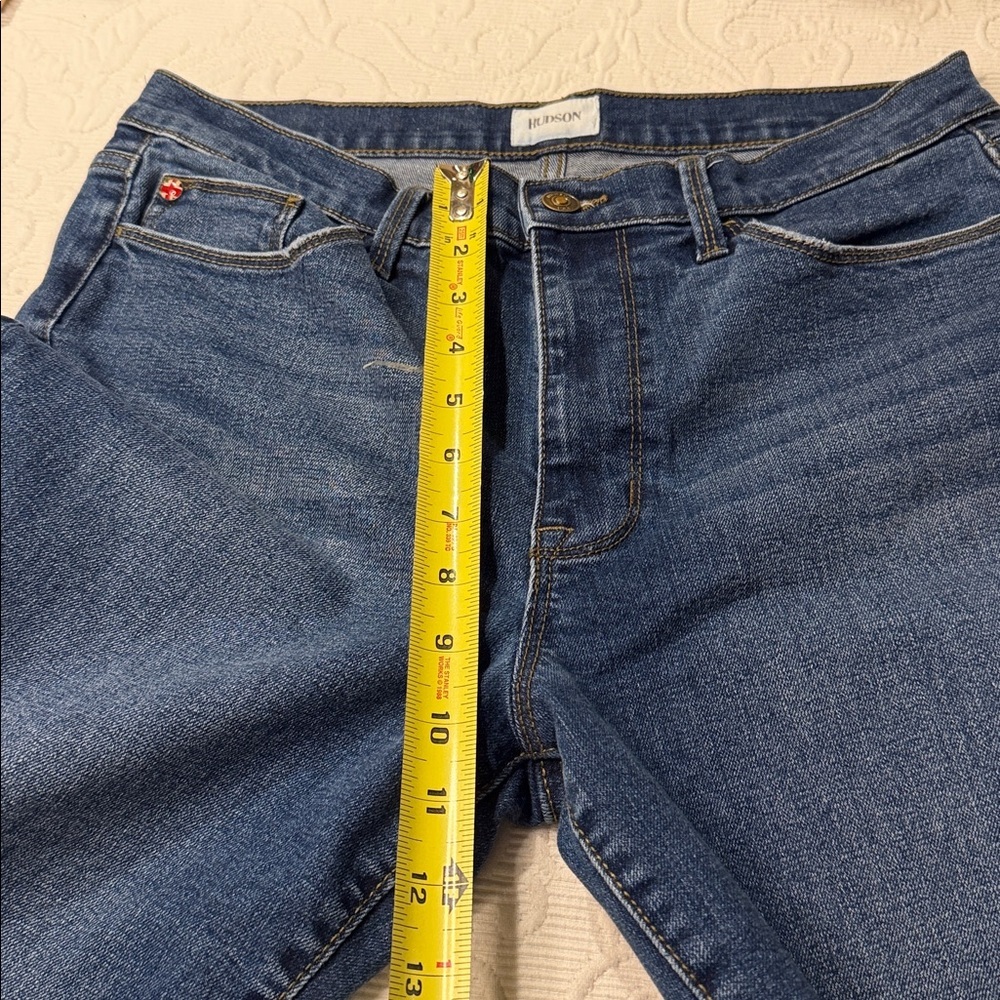 Hudson Blair Jeans Dark Blue High Rise Boot Leg Denim. Size 31 - Picture 9 of 10